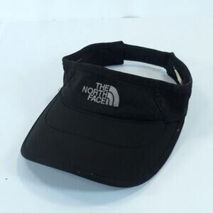 Unisex North Face S/P M/M Adjustable Strapback Sun Visor Cap Hat Black Running